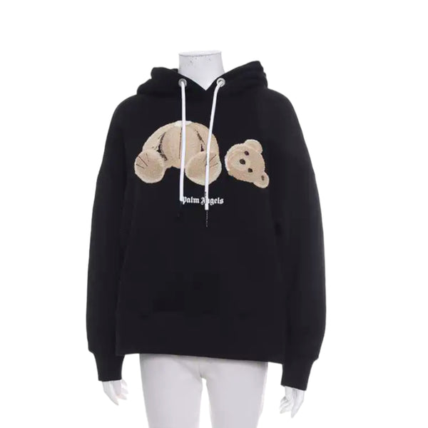 Plam Angels Headless Bear Appliqué Hoodie In Black