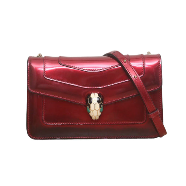 Bvlgari Red Ladies Serpenti Forever Crossbody Bag